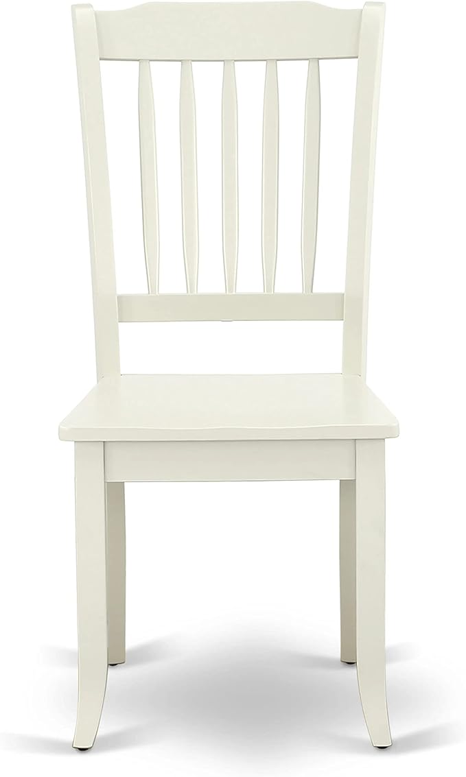 East West Furniture SUDA5-LWH-W 5 Piece Dining Room Furniture Set Includes a - Image 7
