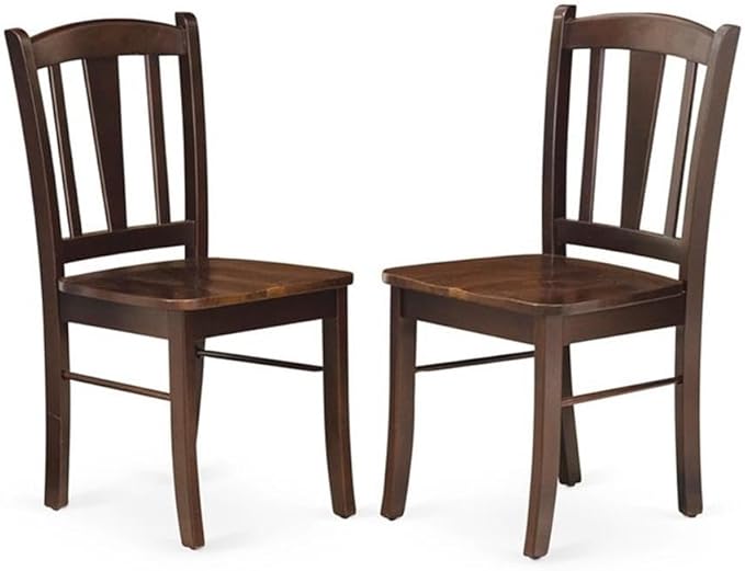 East West Furniture HLDL3-MAH-W 3 Piece Kitchen Table Set - Image 6