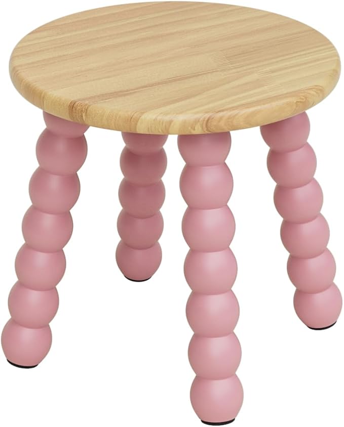Masupu Solid Wooden Step Stool for Adults Kids, 11 inch Small Foot Stool by Masupu