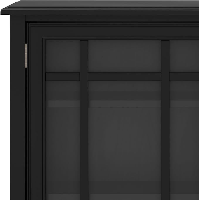 SIMPLIHOME Connaught SOLID WOOD 46 inch Wide Traditional Tall Storage Cabinet - Image 11