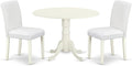 East West Furniture DLAB3-LWH-64 3 Piece Dinette Set by EastWestFurniture