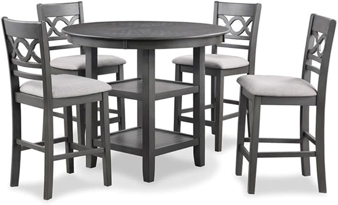 New Classic Furniture Cori 5-Piece Counter Dining Table Set - Image 3