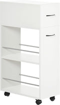 HOMCOM 3- Tier Slim Storage Cart, Rolling Narrow Kitchen Cart on Wheels by HOMCOM