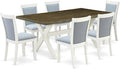 East West Furniture X077MZ015-7 7 Piece Dining Room Table Set Consist of a by EastWestFurniture