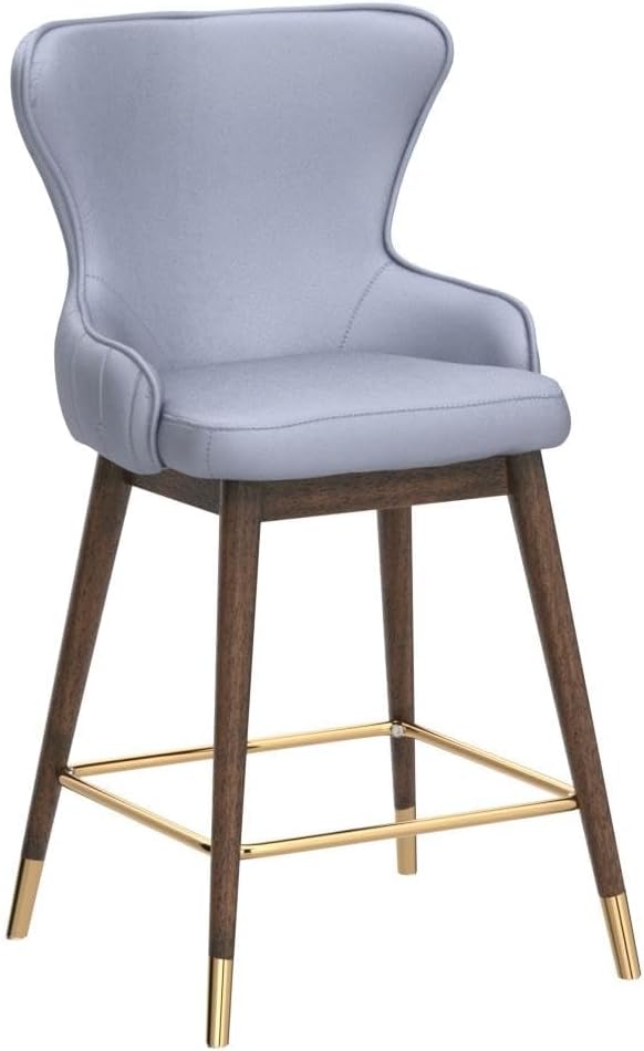 Roundhill Furniture Leland Fabric Upholstered Counter Height Wingback Stools - Image 5