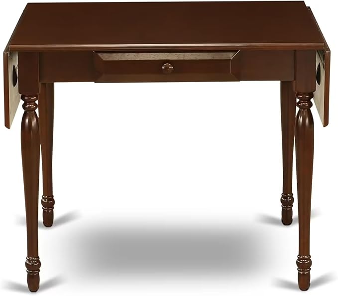 East West Furniture MZCL3-MAH-W 3 Piece Kitchen Table Set - Image 8