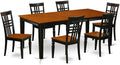East West Furniture QULG7-BCH-W 7 Piece Dining Room Furniture Set Consist of a by EastWestFurniture