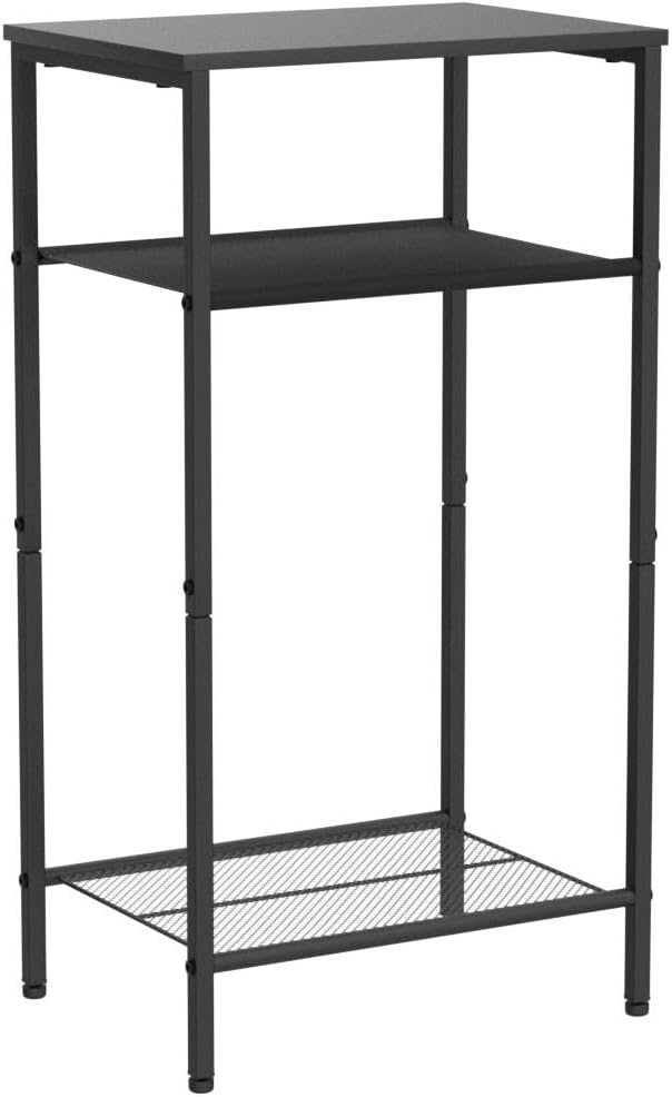 Hoctieon 2-Set 3 Tier End Table, Telephone Table Set of 2, Tall Side Table - Image 5