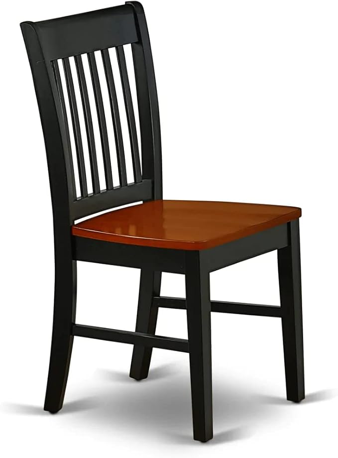 East West Furniture MZNO3-BCH-W 3 Piece Dining Table Set - Image 10