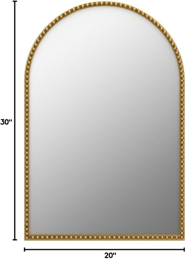 Arched Wall Mirror for Bathroom, Large Modern Distressed Hanging Wall Decor for - Image 8