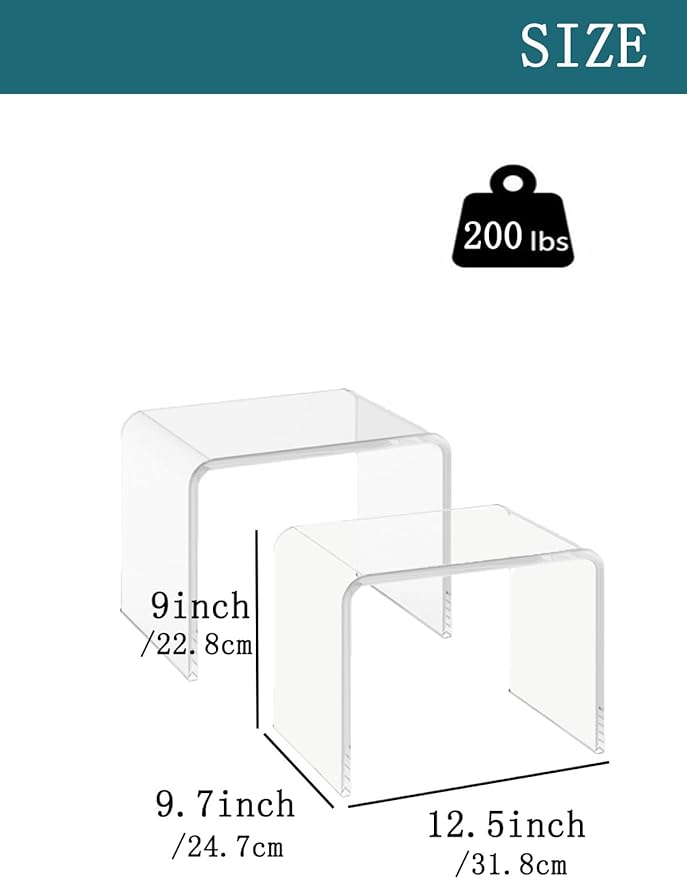 Acrylic Kids' Step Stool – Small Footstool - Image 2