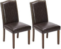 Kitchen Chairs Set of 2 Modern Upholstered Fabric Seat by Unknown