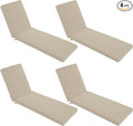 Chaise Lounge Cushions Outdoor Set of 4 by SUMMSUN