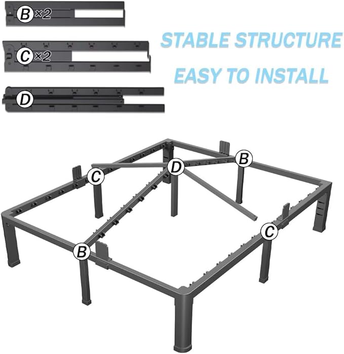 FUIOBYVV 16 Inch Full Bed Frame - Image 7