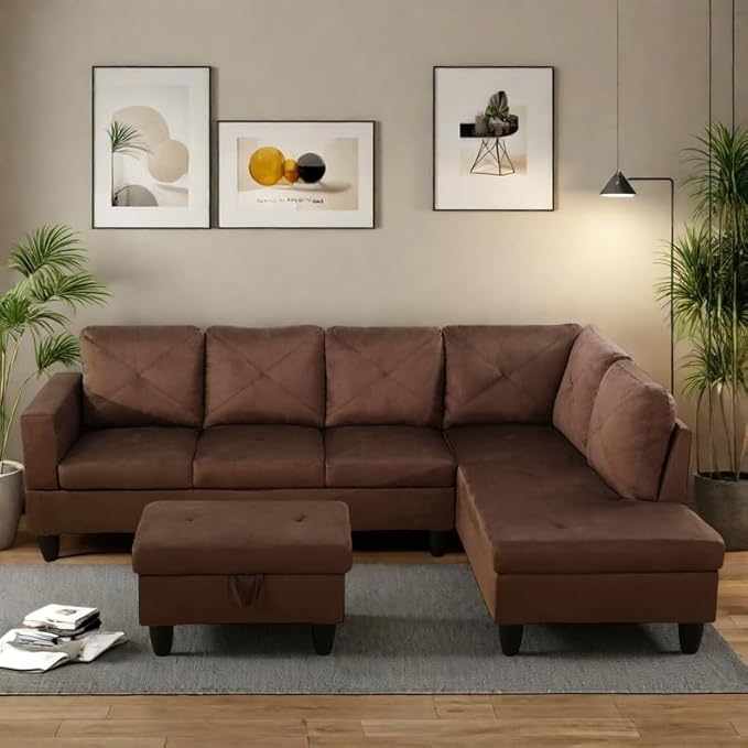 NAYSAYE L Shaped Couch, Modular Sectional Couch by NAYSAYE