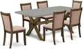 East West Furniture X797MZ716-7 7 Piece Modern Dining Table Set Consist of a by EastWestFurniture