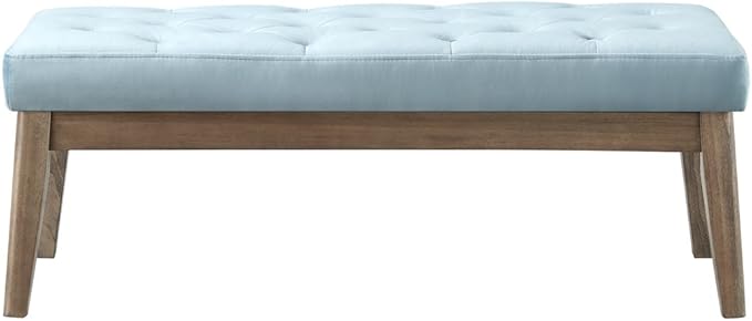 24KF Velvet Upholstered Buttons Tufted Entryway Bench - Image 4
