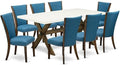 East West Furniture X727VE721-9 9 Piece Kitchen Table Set Includes a Rectangle by EastWestFurniture
