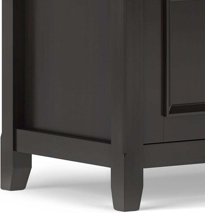 SIMPLIHOME Amherst 72-inch Wide Solid Wood Low TV Stand in Hickory Brown - Image 12