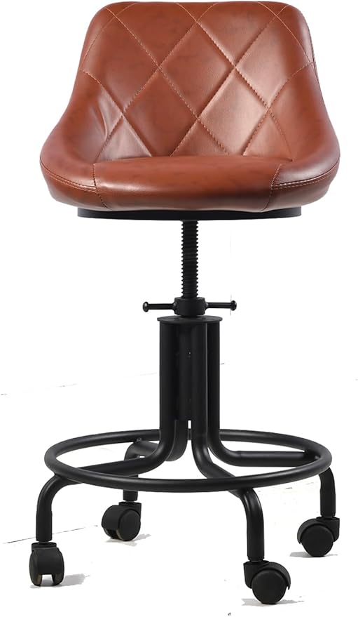 Topower Antique Industrial Design Metal Adjustable Height Kitchen Dining by Topower