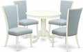 East West Furniture ANVE5-LWH-15 5 Piece Dining Room Furniture Set Includes a by EastWestFurniture
