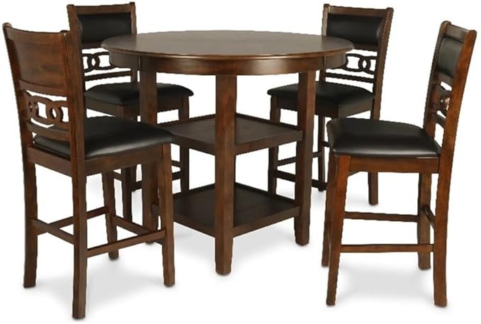 New Classic Furniture Gia 5-Piece Round Counter Height Set by NewClassicFurniture