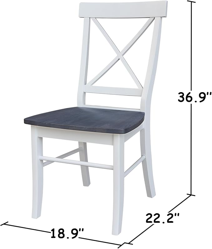 Set of Two X-Back Dining Chairs - Image 3