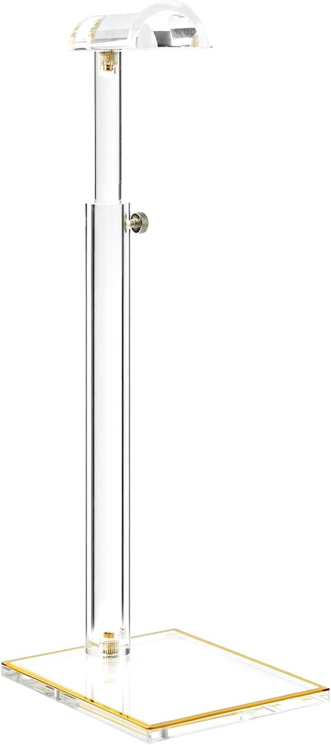 Acrylic Purse Display Stands, Durable Gold Trim Bag Stand Hanging Wallet - Image 8