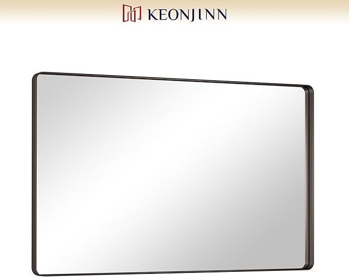 Keonjinn Black Bathroom Mirrors - Image 9