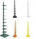 9-Tier Spine Bookshelf Metal Bookcase 5 Colors Vertical Bookshelf Tower by Unknown