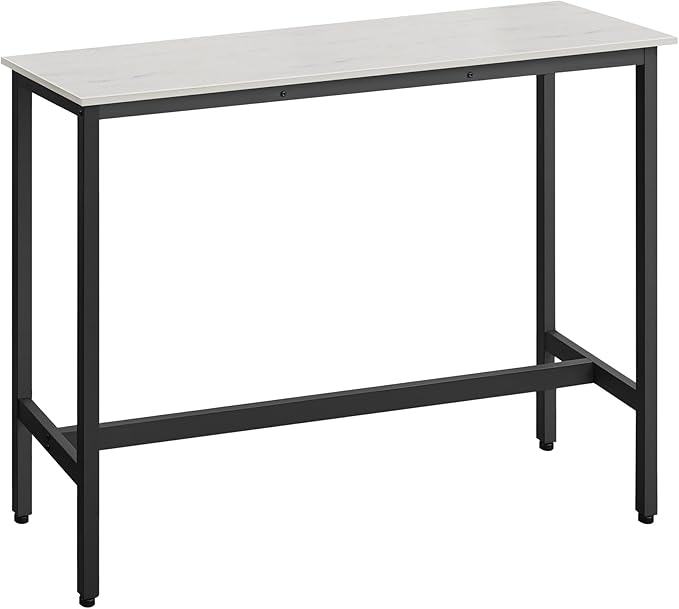 VASAGLE Bar Table, Narrow Long Kitchen Dining Table, Sturdy Metal Frame - Image 8