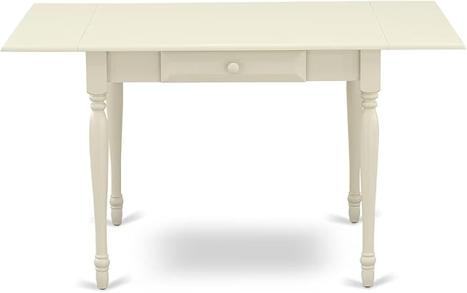 East West Furniture MZNO3-LWH-W 3 Piece Kitchen Table Set - Image 7