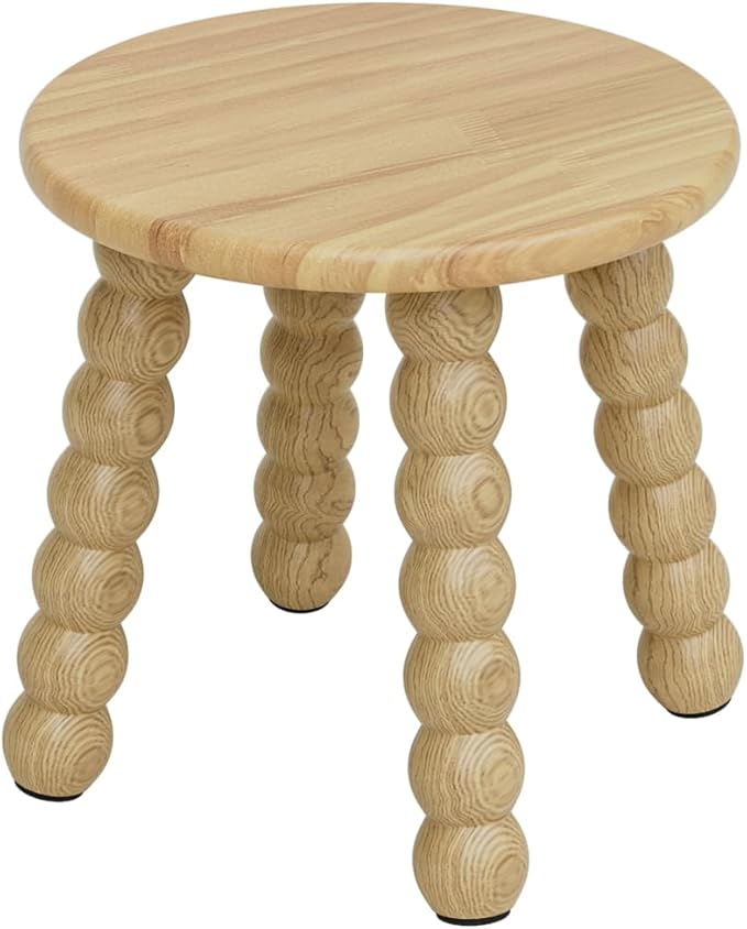 Masupu Solid Wooden Step Stool for Adults Kids, 11 inch Small Foot Stool by Masupu