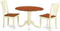 East West Furniture DLAV3-BMK-W 3 Piece Dining Table Set by EastWestFurniture