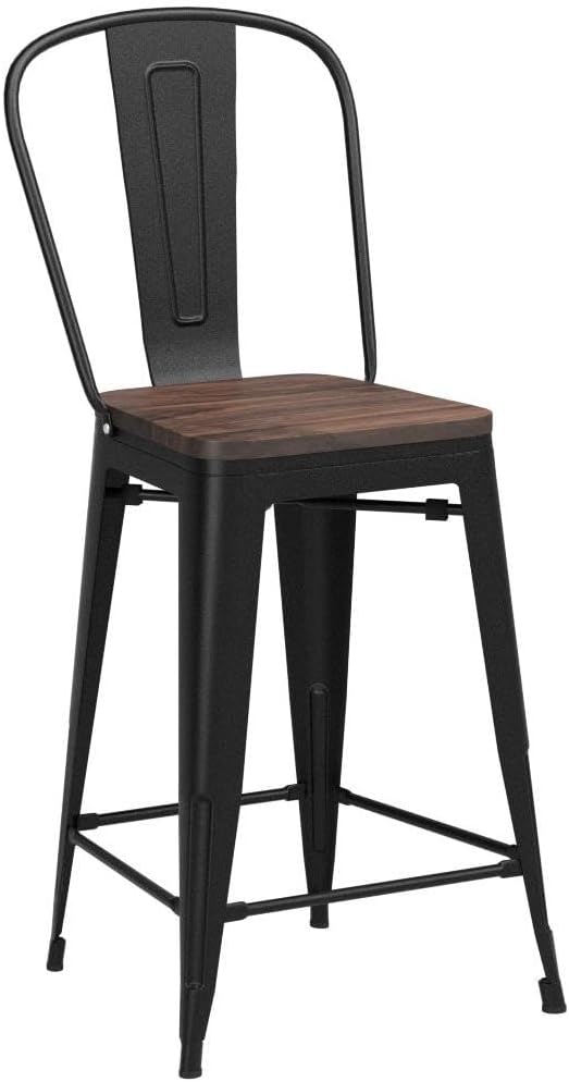 Yongqiang Barstools Set of 4 Counter Height Bar Stools - Image 5