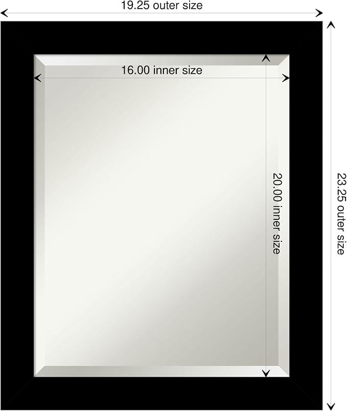 Amanti Art Black Bathroom Mirror - Image 4