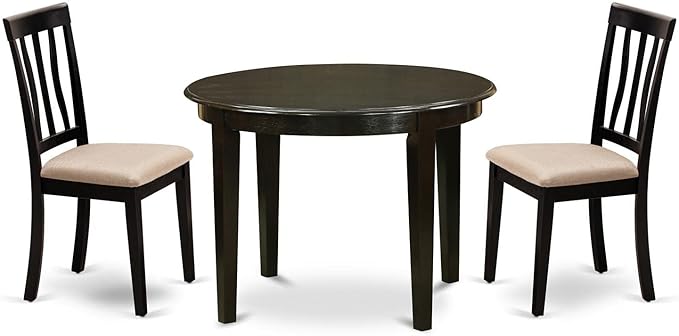 East West Furniture BOAN3-CAP-C 3 Piece Kitchen Table Set by EastWestFurniture