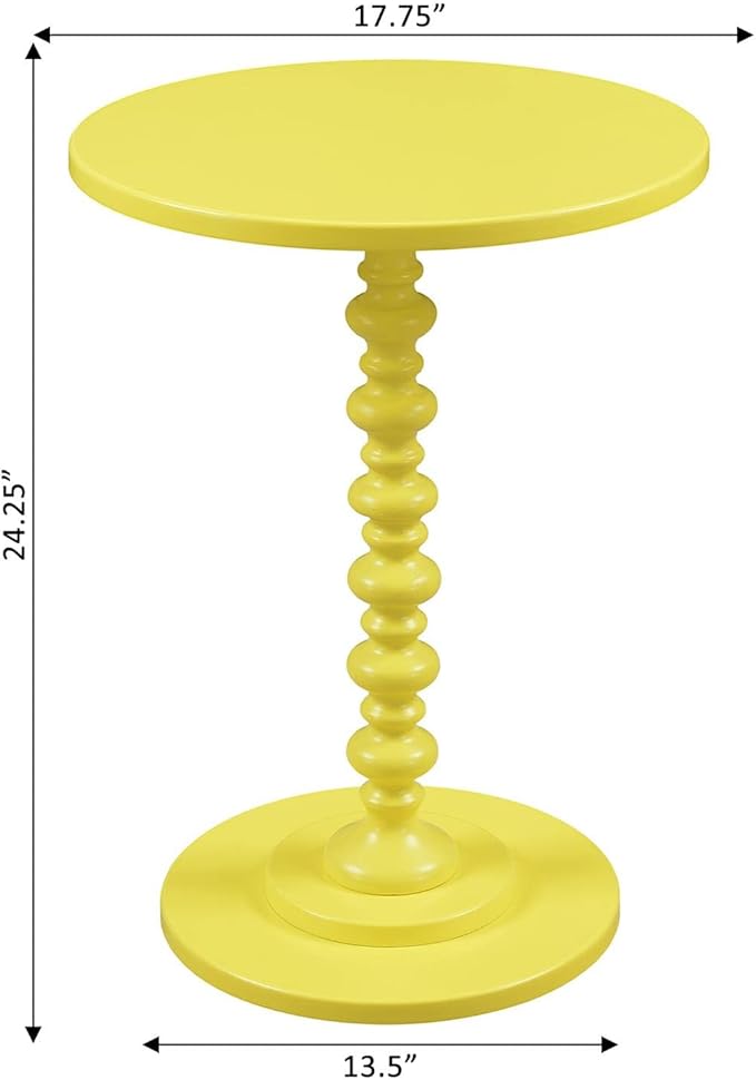 Convenience Concepts Palm Beach Spindle 17.75" Traditional Round End Living Room - Image 3