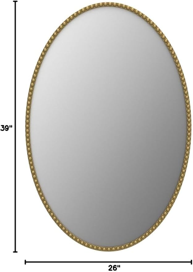Oval Wall Mirror for Bathroom, Large Hanging Vanity Mirror for Bedroom - Image 8