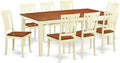 East West Furniture QUAV9-WHI-W 9 Piece Modern Dining Table Set Includes a by EastWestFurniture