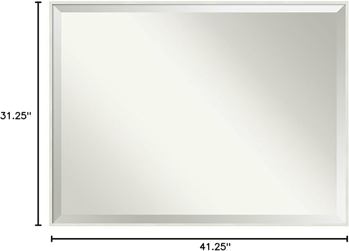 Amanti Art White Bathroom Mirror - Image 6