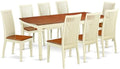 East West Furniture DOIP9-BMK-W 9 Piece Modern Dining Table Set Includes a by EastWestFurniture