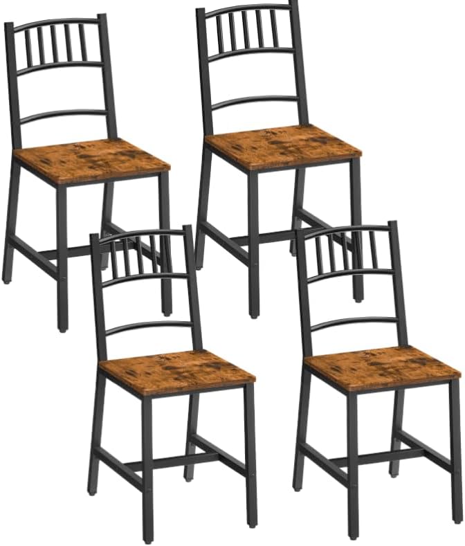 HOOBRO Kitchen Chairs Set of 4, Wooden Dining Room Chairs by HOOBRO