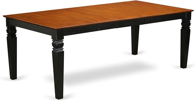 East West Furniture LGAN7-BCH-C 7 Piece Dining Table Set Consist of a Rectangle - Image 3