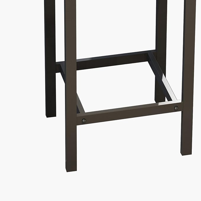 KEIKI 60.24” Long Bar High Top Dining Table and 3 Stools Chairs Set, Wood - Image 7