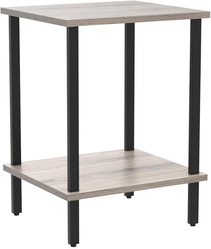 TUTOTAK End Table, Side Table, Nightstand, 2-Tier Storage Shelf, Sofa Table - Image 5