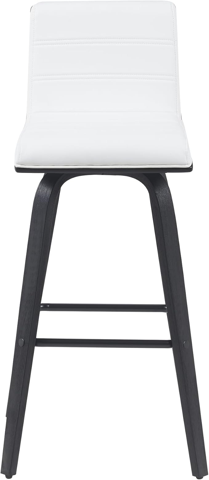 Armen Living Vienna Modern Swivel 30" Bar Height Barstool - Image 3