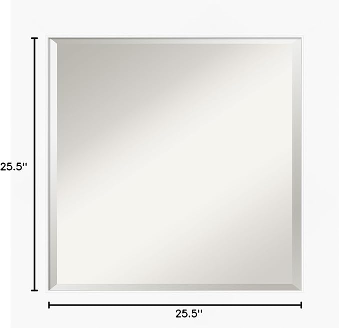 Amanti Art White Bathroom Mirror - Image 6