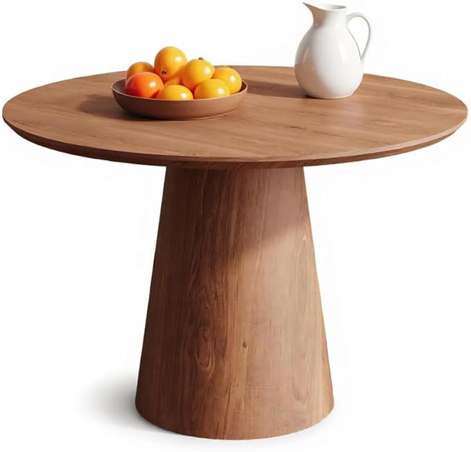 Round Dining Table for 4, Circle Dining Tables for Kitchen Living Room by Mochalight