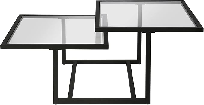 Henn&Hart 43" Wide Square Coffee Table in Blackened Bronze, Modern coffee tables - Image 7
